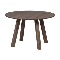 Tablo Eettafel rond DL Eikenhout cashmere brown 120cm