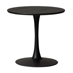 Tablo Eettafel rond VL Eikenhout zwart 80cm
