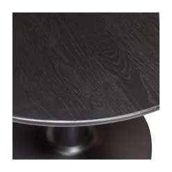 Tablo Eettafel rond VL Eikenhout zwart 80cm