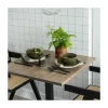 Tablo Eettafel vierkant VL Eikenhout cashmere brown 80cm