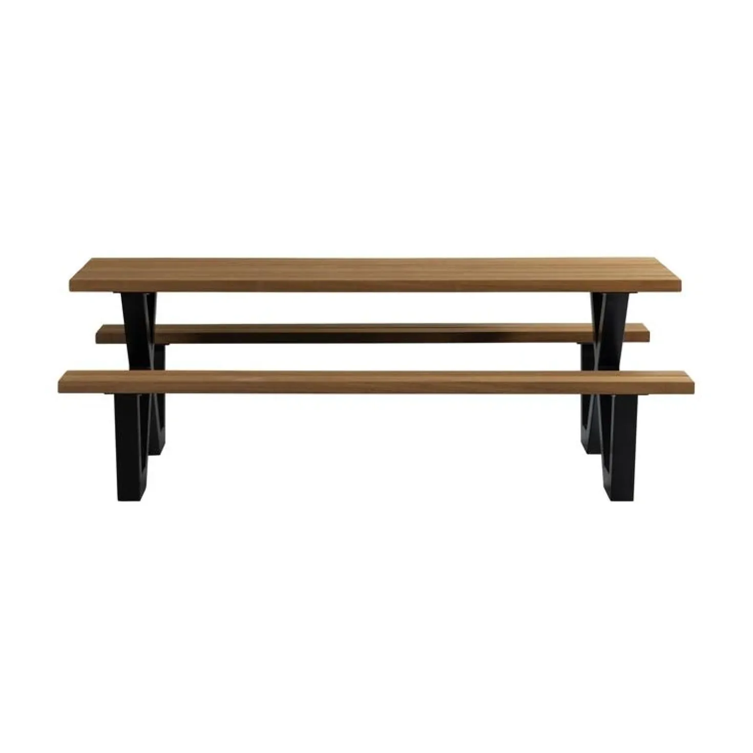 Tablo Picknicktafel Ayoushout met zwarte poot
