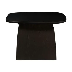 Tablo Salontafel organisch Eikenhout zwart 60cm