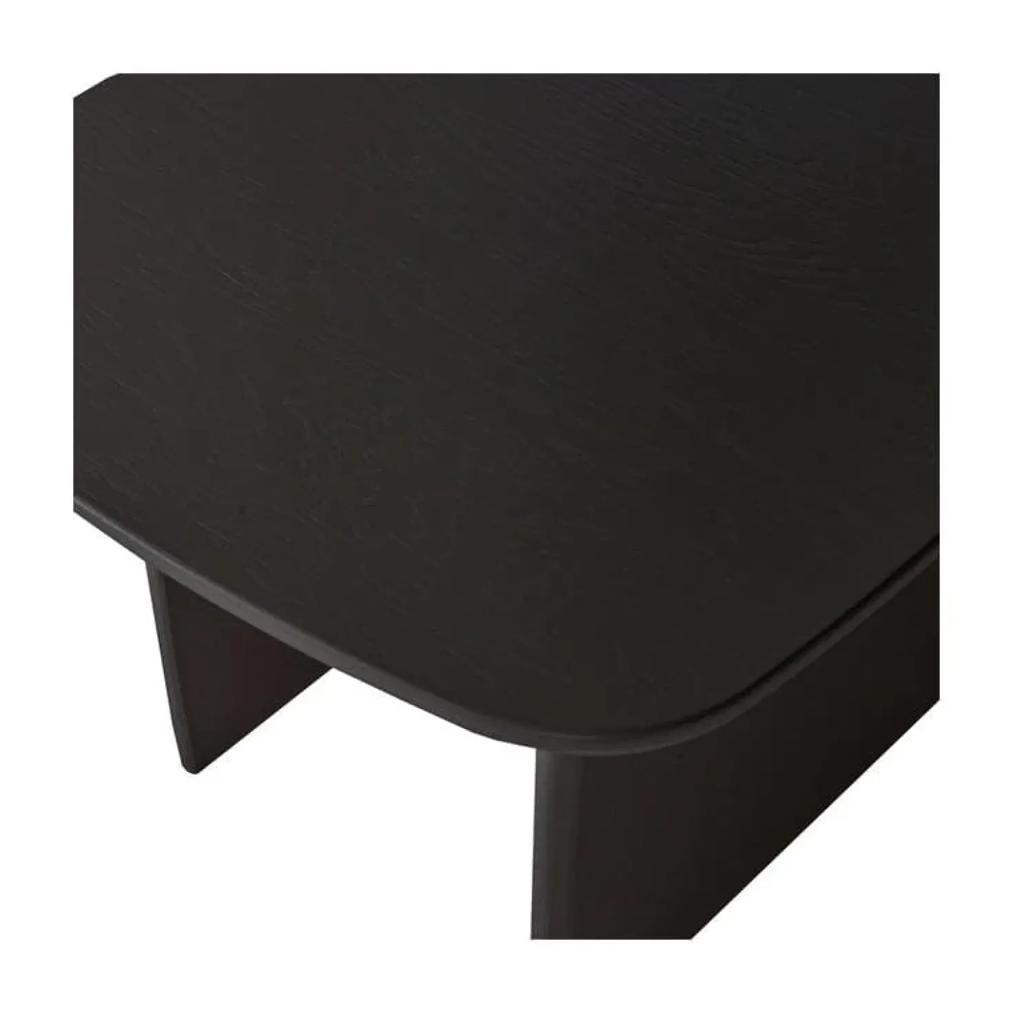 Tablo Salontafel organisch Eikenhout zwart 60cm