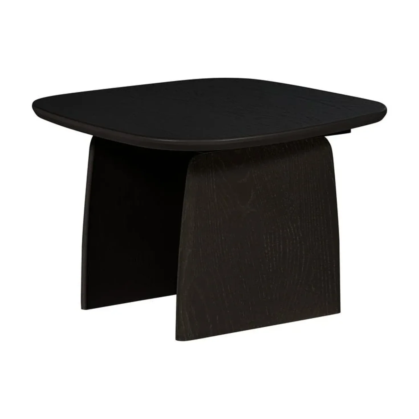 Tablo Salontafel organisch Eikenhout zwart 60cm