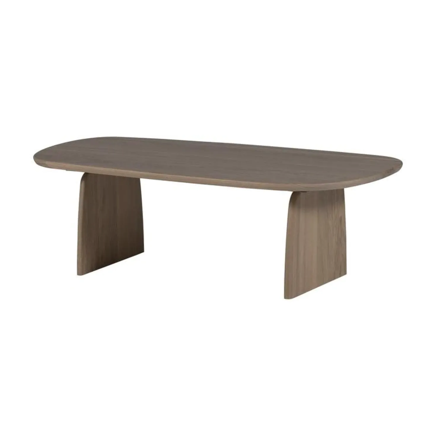 Tablo Salontafel organisch Eikenhout pebble grey 110cm