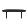 Tablo Salontafel organisch Eikenhout zwart 110cm