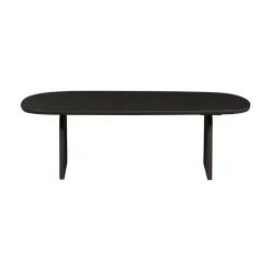 Tablo Salontafel organisch Eikenhout zwart 110cm
