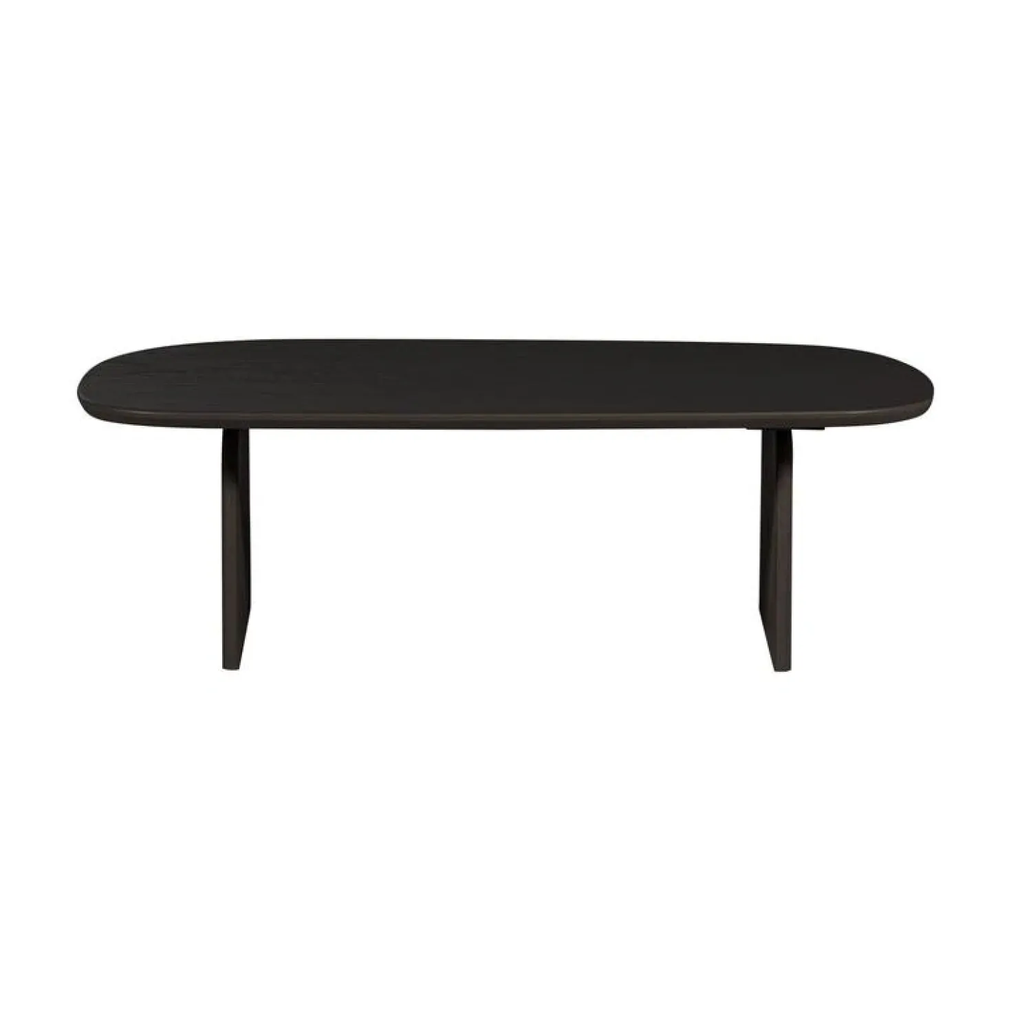 Tablo Salontafel organisch Eikenhout zwart 110cm
