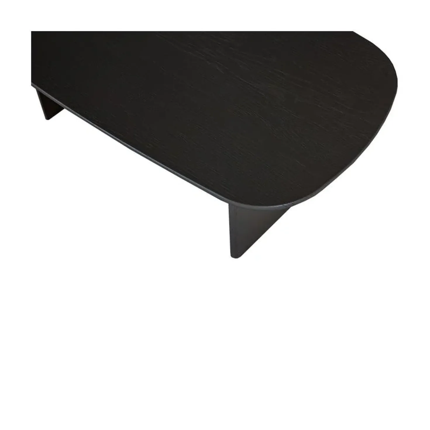 Tablo Salontafel organisch Eikenhout zwart 110cm