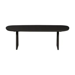 Tablo Salontafel organisch Eikenhout zwart 110cm