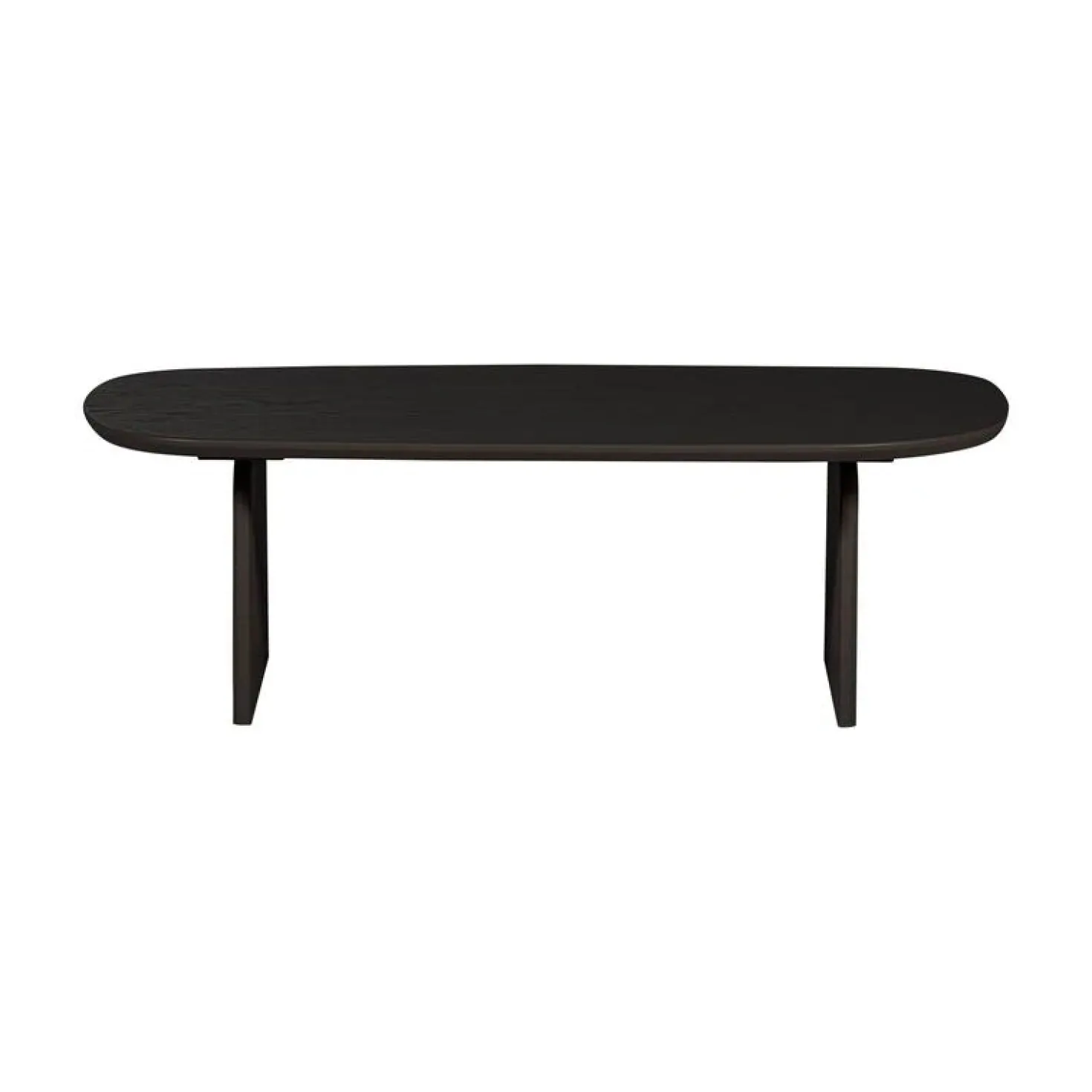 Tablo Salontafel organisch Eikenhout zwart 110cm
