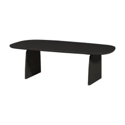 Tablo Salontafel organisch Eikenhout zwart 110cm