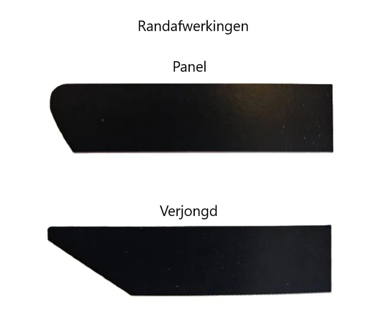 Tablo tafelbladen Deens ovaal met panel randafwerking (zelf samenstellen)