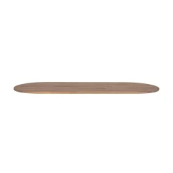 Tablo Tafelblad Ovaal Eiken Olie Grijs 220cm