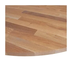 Tablo Tafelblad Rond Eiken Olie Grijs 120cm