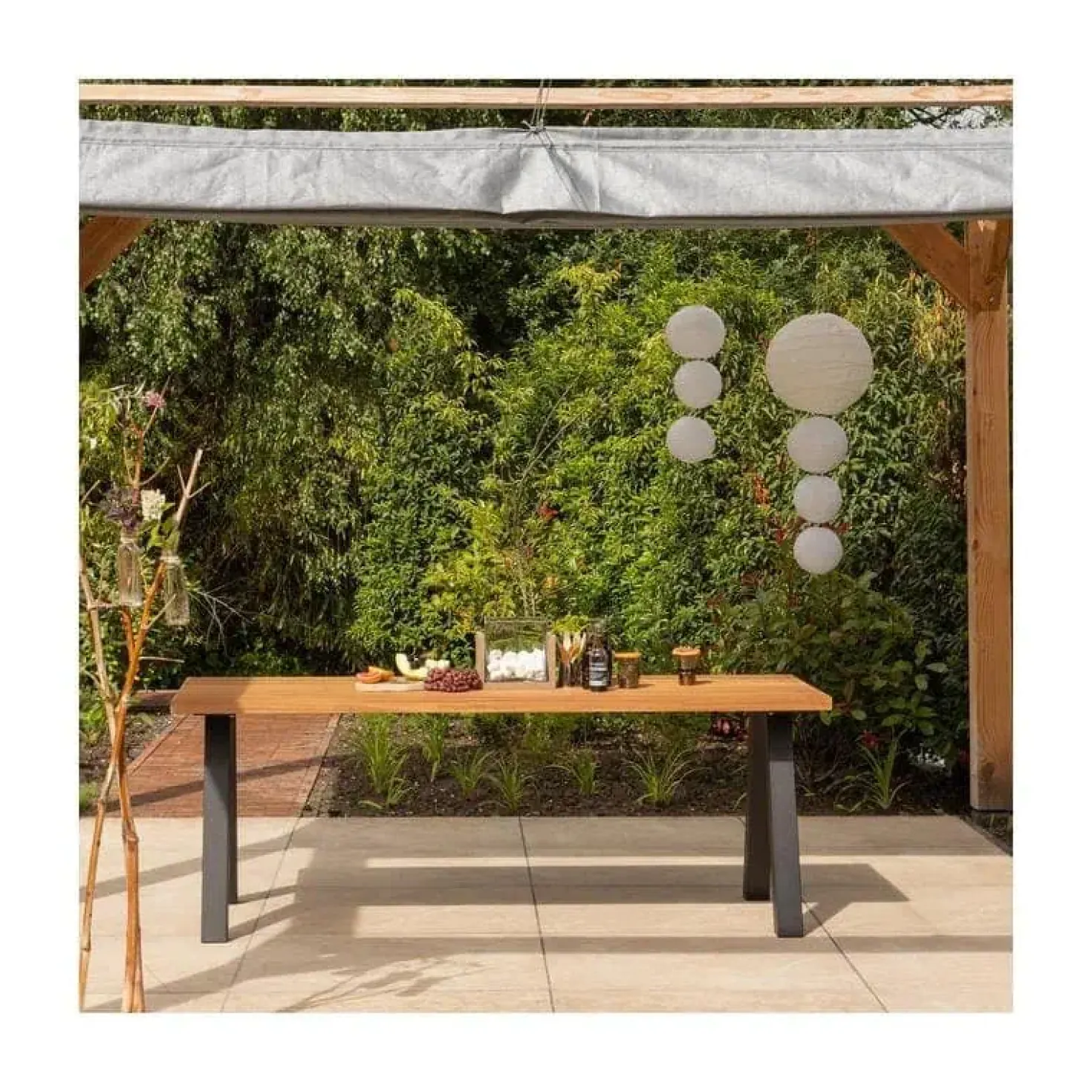 Tablo Tuintafel Ayoushout 210cm