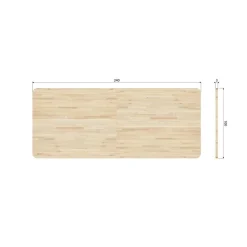 Tablo XL Tafelblad Eikenhout Curved 240x100cm
