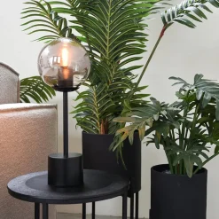 Tafellamp Fumo 1-Lichts Smoke Glas