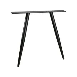 Tafel poot conisch metaal zwart (2-standen)
