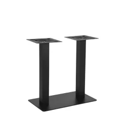 Tafelpoot Dubbel Zwart Metaal Dubbel 71cm