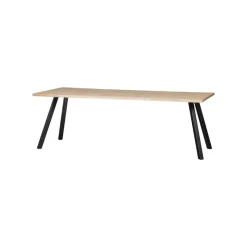 Tafel poot vierkant metaal zwart (2-standen)