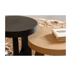 Tala Bijzettafel MDF Rond Naturel 55cm
