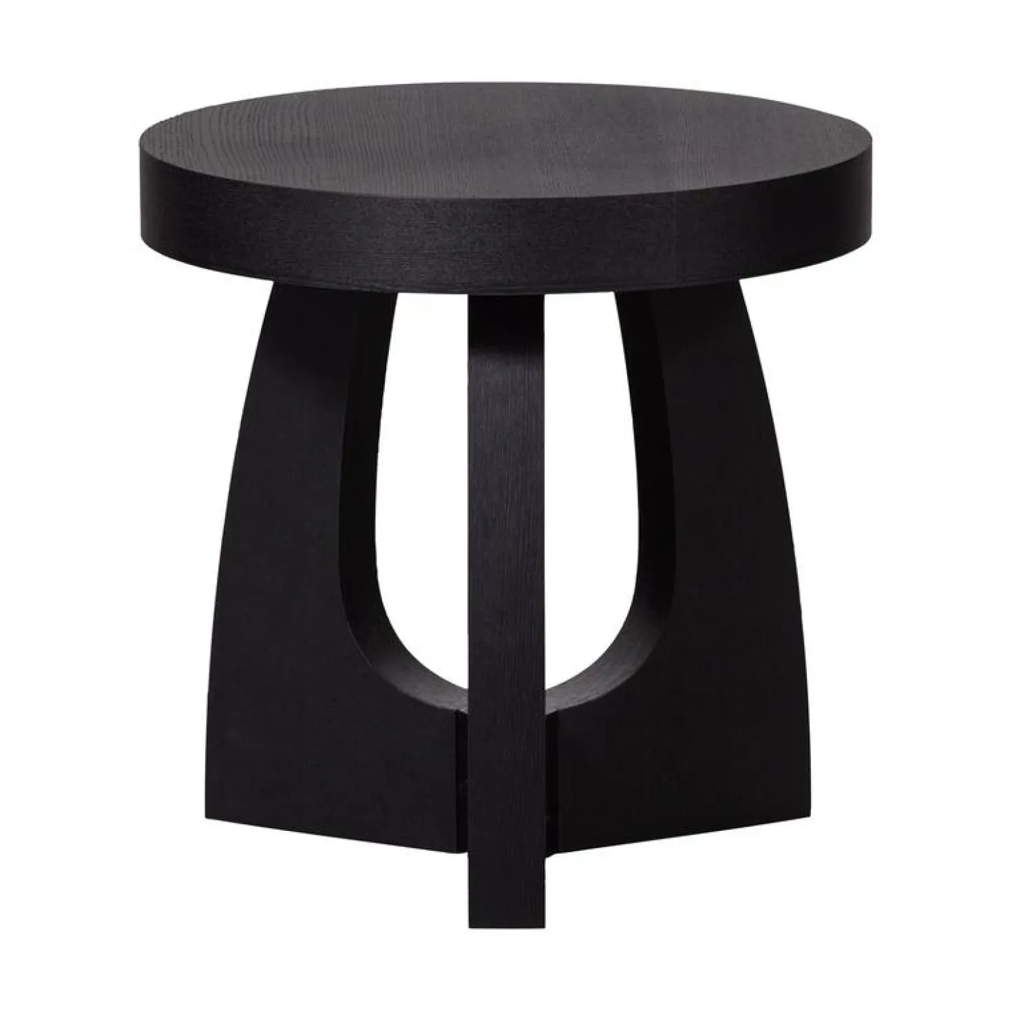 Tala Bijzettafel MDF Rond Zwart 45cm