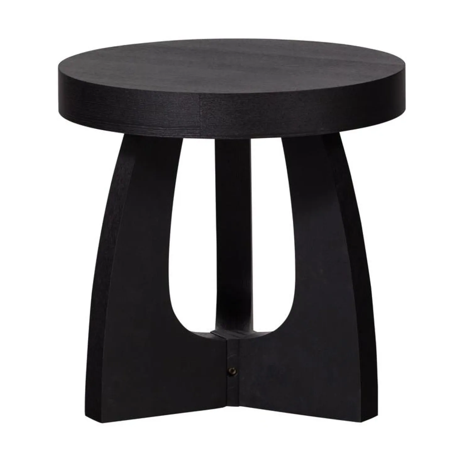 Tala Bijzettafel MDF Rond Zwart 45cm