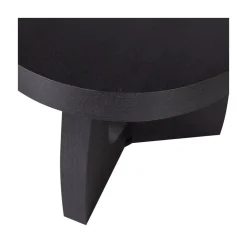Tala Bijzettafel MDF Rond Zwart 45cm