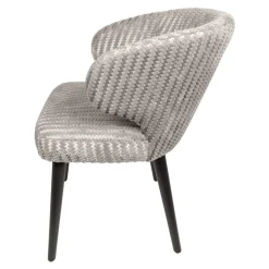 Taro Eetkamerstoel Beige Donkerhout