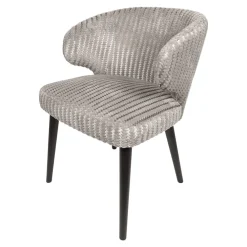 Taro Eetkamerstoel Beige Donkerhout