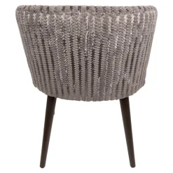 Taro Eetkamerstoel Taupe Donkerhout