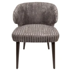 Taro Eetkamerstoel Taupe Donkerhout