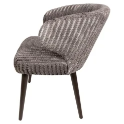 Taro Eetkamerstoel Taupe Donkerhout