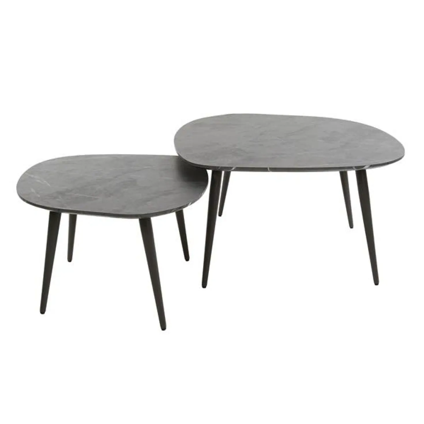 Tate Salontafel set van 2 Organisch zwart