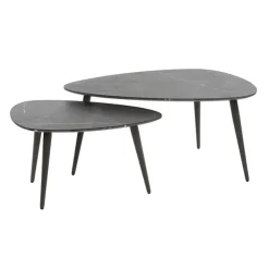 Tate Salontafel set van 2 Peervormig zwart