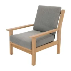 Teak Loungestoel teak met kussen