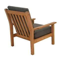Teak Loungestoel teak met kussen