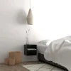 Temari Nachtkastje Zwart Metaal 30cm