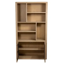 Tenna Boekenkast XL naturel mangohout 120cm
