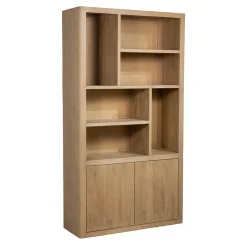 Tenna Boekenkast XL naturel mangohout 120cm