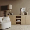 Tenna Dressoir naturel mangohout 220cm