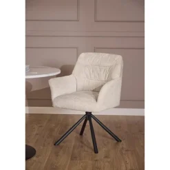 Terano Eetkamerstoel Beige Stof