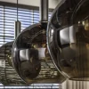 Tessio 3-lichts Hanglamp Bruin glas