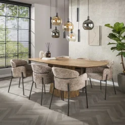 Tessio 9-lichts Hanglamp Multikleur glas