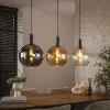 Tessio 3-lichts Hanglamp Multikleur glas