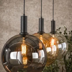 Tessio 3-lichts Hanglamp Multikleur glas