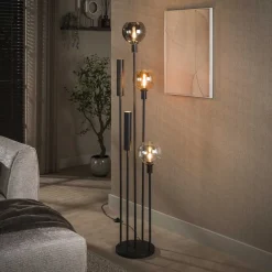 Tessio 5-lichts Vloerlamp Multikleur glas
