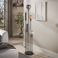 Tessio 5-lichts Vloerlamp Multikleur glas