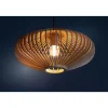 Tess 1-lichts plafondlamp hout 30cm